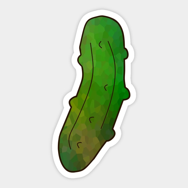 FUNNY Food Big Green Dill Pickle Sticker by SartorisArt1